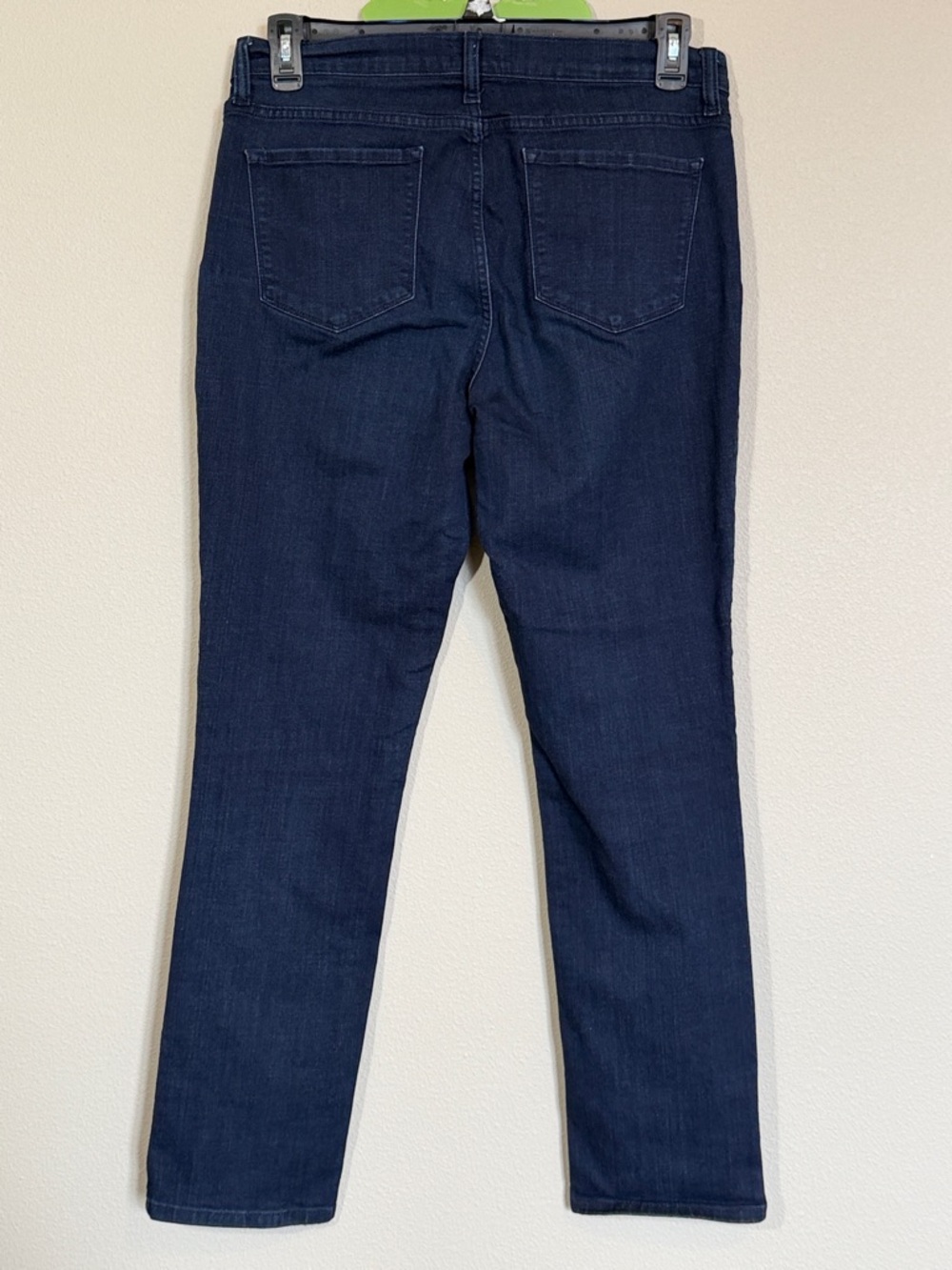 NYDJ Dark Indigo Denim, Straight Leg, size 12 (inseam: 31 inches) - Picture 2 of 6